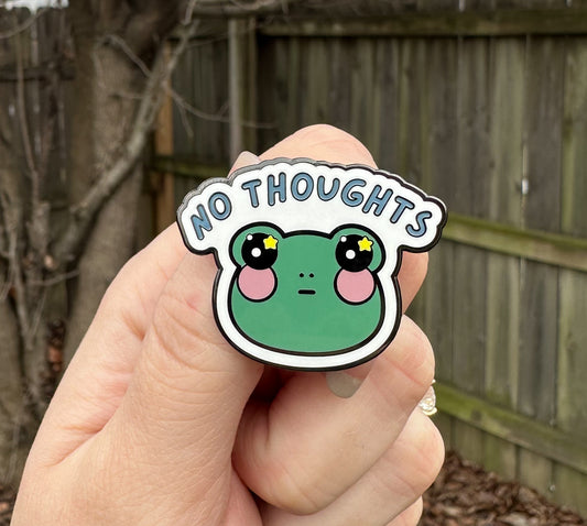 No Thoughts Pin