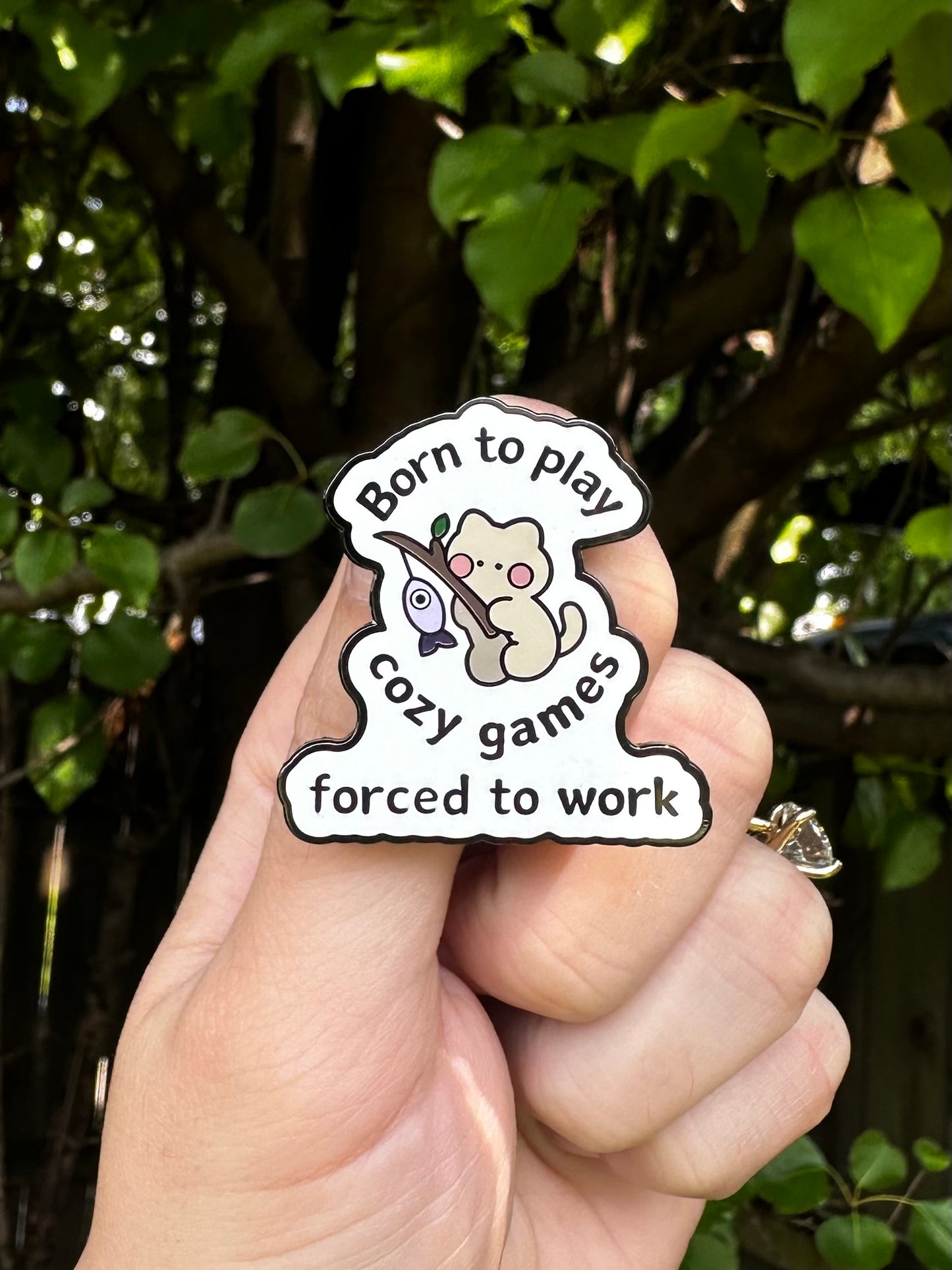 Cozy Gamer Pin
