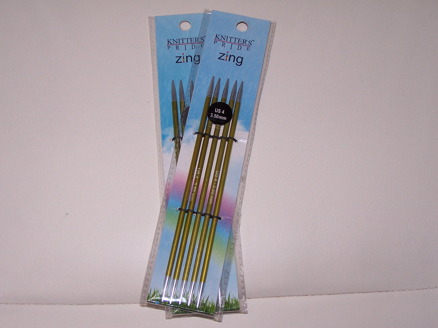 Knitters Pride Zing US 4 (3.50mm) size 6 inch DPN's